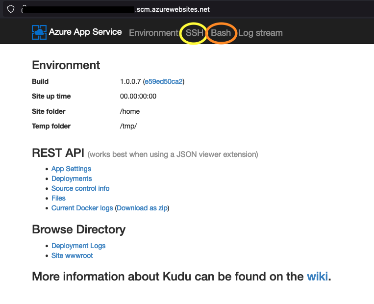 Azure Kudu Service